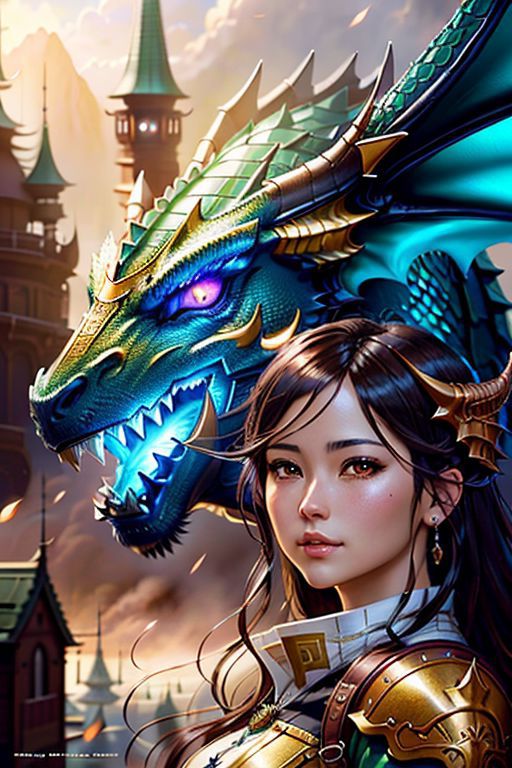 Anime dragon riders, digital painting, fantasy, aerial battle, dragon scales, fantasy, highly detailed, detailed face, det...