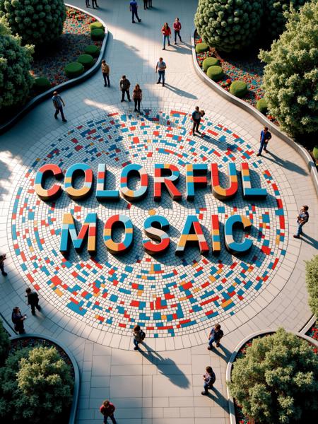 Colorful Mosaic FLUX & SDXL FLUX
