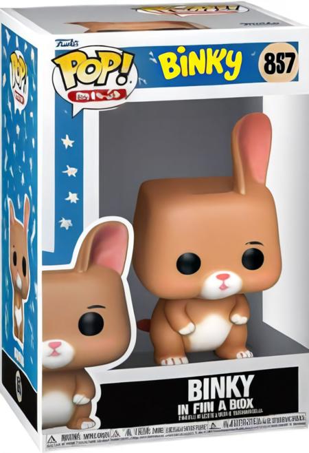 Funko Pop, Binky in a Funko Pop box, English text
