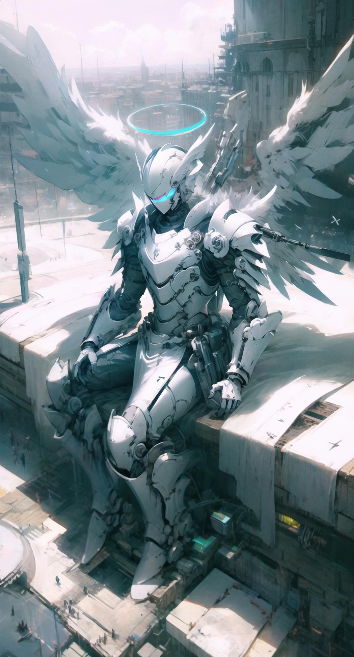 [LoRA] Mecha Angel  Concept (With dropout & noise version) image by L_A_X