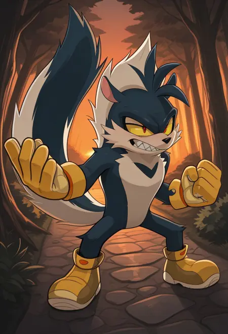 Rough the Skunk - Sonic IDW Comics