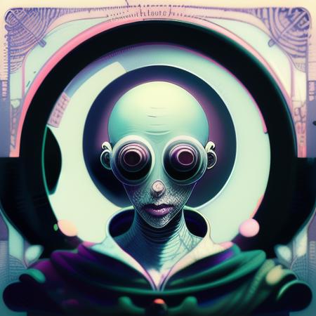 circular design, vector art, (pastel full-bleed illustration of dark plague aliens as bored as bored can be); character design by Beksinski, Caravaggio, Max Ernst, Charles Vess; simple line art, flat illustration, digital print, radiant; art inspired by Dan Mumford, Rutkowski, Roy Lichtenshtein, Ismail Inceoglu; mixed media, gouache, 128k, cinema 4d, uhd, hd hdr, microfilm, polaroid, loose gestures, inkpunk, CGSociety, solarpunk, crispy quality, sharp, muted, volumetric lighting, intricate, ample negative white space, doodle, zendoodle, Louis Rhead, as a logo   <lora:VectorAliens-05:1>