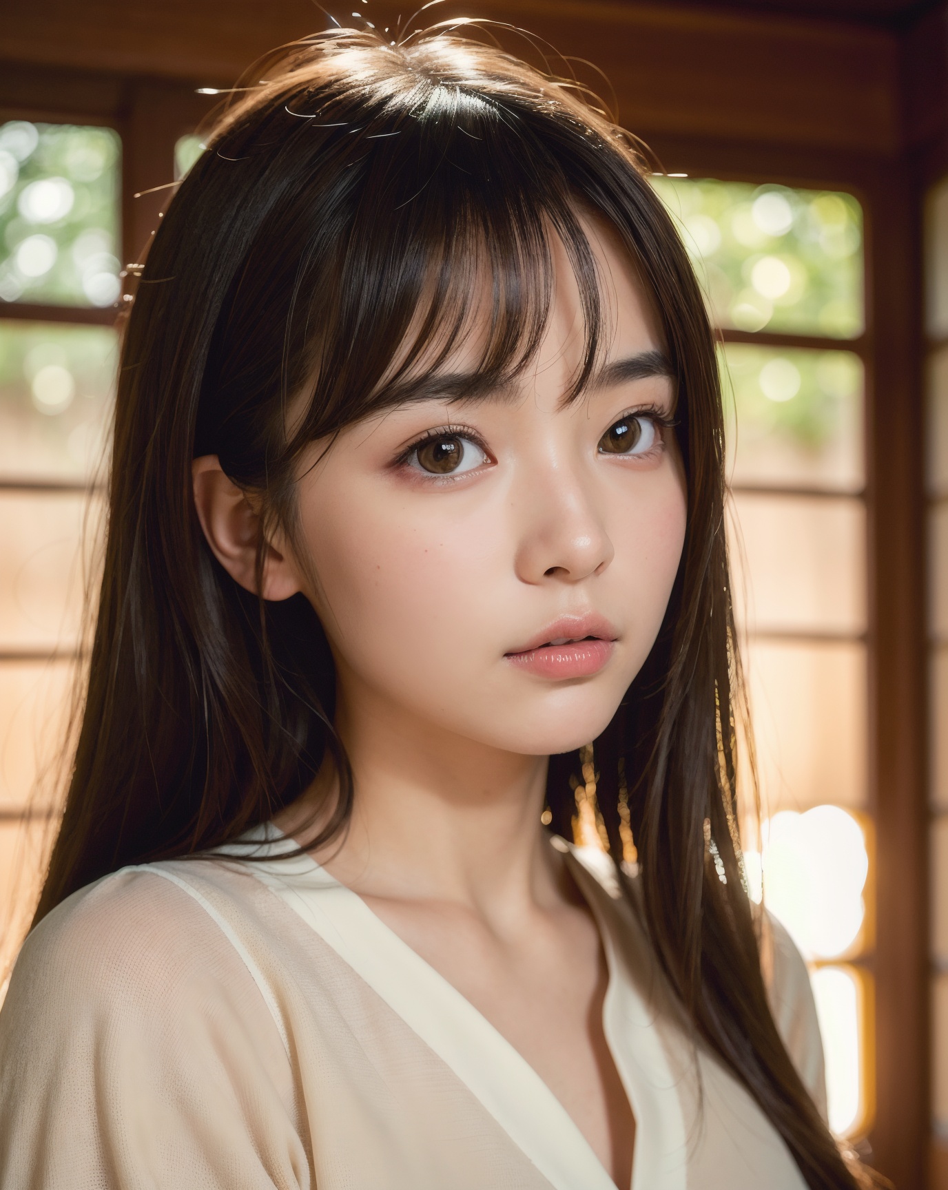 best quality, face focus, soft light, ultra high res, (photorealistic:1.4), RAW photo,
1japanese girl, solo, cute, (pupil,...