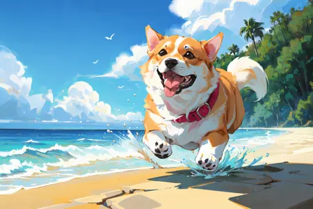 小柯基 snatti风格/corgi style by snatti Lora