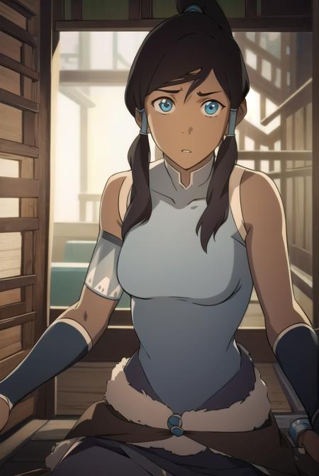 avatarkorra, <lora:korra-lora-nochekaiser:1>,
korra, long hair, black hair, ponytail, dark skin, dark-skinned female, topknot,
BREAK ,
BREAK looking at viewer,
BREAK outdoors,
BREAK <lora:GoodHands-vanilla:1>, (masterpiece:1.2), best quality, high resolution, unity 8k wallpaper, (illustration:0.8), (beautiful detailed eyes:1.6), extremely detailed face, perfect lighting, extremely detailed CG, (perfect hands, perfect anatomy),