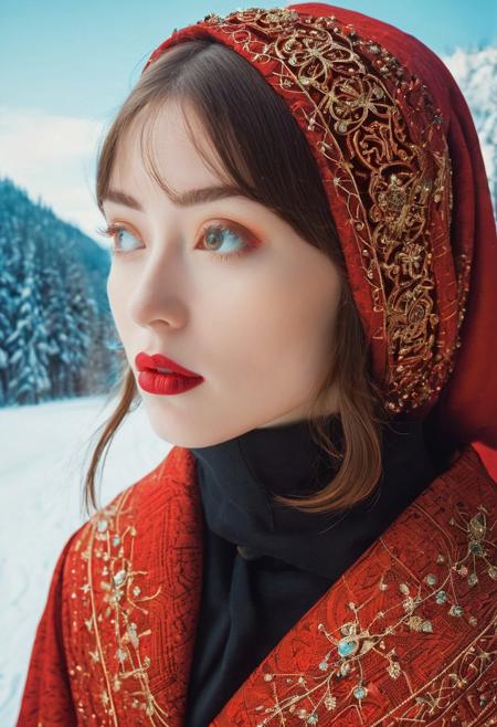 spaceship, mineralogical fractal, mutation black petals, nuclear reactor interior, photorealistic surrealism tangka, (film grain:1.2), abstract collage,(masterpiece, high quality, fisheye:1.2), , solo, model photoshoot, (red theme:1.1), a stylish girl,big lips, round_eyewear, solo, pride, , (looking at the viewer), ((best quality)), ((art by Eduard Wilhelm Pose and Master of the Holy Blood and Ivan Bilibin:1.1), (oxygen-rich air and sheltered atmosphere, snowy, aesthetic of hard - edge painting:0.1),), award wining, f/5.6, shutter speed 1/125 sec, iso3200, white balance daylight, exposure compensation "-1.5 ev", shutter priority shooting mode, Deep black Photorealistic bf-style, translucent vibrant Red charming beautiful freckled busty wired-cyborg elfish princess with complex system equipment like a hyper detailed Ninja by Tsutomu Nihei, gaze, cozy warm lighting from within, volumetric lighting, ultra detailed, deep Blacks, very detailed, atmospheric haze, Film grain, cinematic film still, shallow depth of field, highly detailed, high budget, cinemascope, moody, epic, Vintage, Polaroid,
