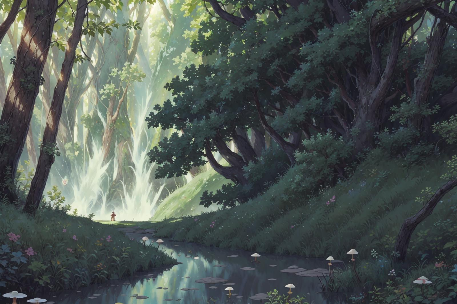 Princess Mononoke - Scenery / Background Style ( Ghibli ) image by darkstorm2150