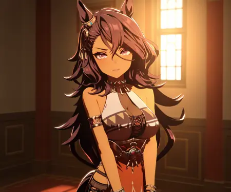 Rigantona (Umamusume) in game style 3D ILL-v2