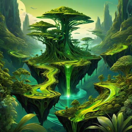 ((best quality)), ((masterpiece)), ((realistic,digital art)), (hyper detailed),DonML34fXL, Island, organic, irregular shapes, <lora:DonML34fXL-000004:0.8>