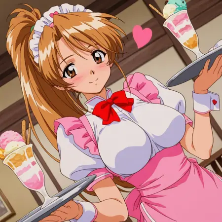 Takasaki Tomoe (waitress) - Magical Kanan (Illustrious)