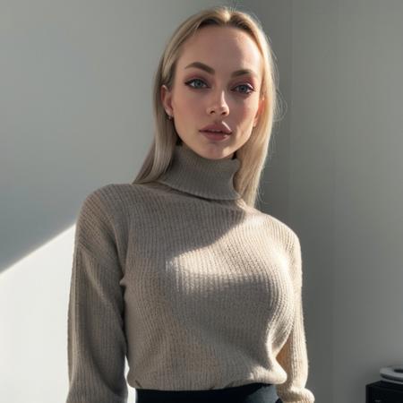 <lora:courtneydawne_sd15_512_128_64_v1:1>courtneydawne 1girl solo looking at viewer  wearing a turtleneck sweater  epiCRealism