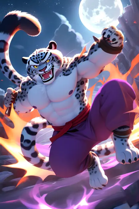 tai lung - kung fu panda - snow leopard