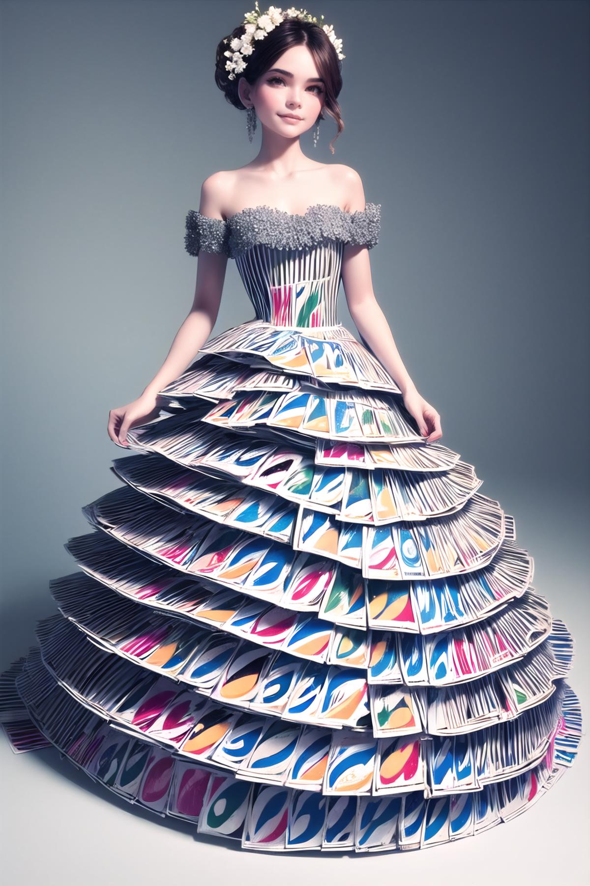 Uno Gowns | Playing Cards Gowns | a Meme Dress image by wrench1815