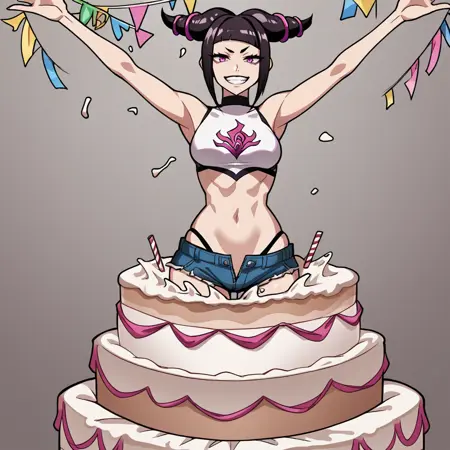 Jumping out of Cake - Pony