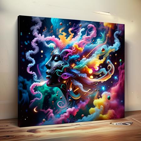 Hallucinogenic psychedelic art, a space craft with extreme anatomical details, , breathtaking fairytale theme illustration, magic luminous multicolor swirling smoke and glowing particles, glowing illumination, low neon effects, sharp focus, intricate details, concept art contest winner, pro work, artstation, imgur, pinterest, hd, hq, 4k, 8k, pro perspective work, oil on canvas, colorful paintings , dramatic lighting, dramatic shadows, orthodox symbolism, concept art, ambient, magic realism, 8k resolution, tribal darkfantasy, flowerpunk,> 16k UHD, hasselblad 100C, 50.0mm, f/2.8, 1/250s, ISO 500 <lora:DonMW15pXL:0.8> DonMW15pXL, the head of a DonMW15pXL, the head of a, <lora:mjv6:0.8>