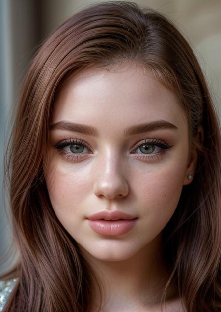 Close up portrait of S203_AleksandraGirskaya, detailed eyes, detailed lips,  extremely photogenic girl, blush, textured skin, (photorealistic:1.2), (warm colors, 8k, high quality, shot on Fujifilm X-T4, 85mm f1.2), <lora:epiCRealismHelper:0.99>, <lora:add_detail:0.8>