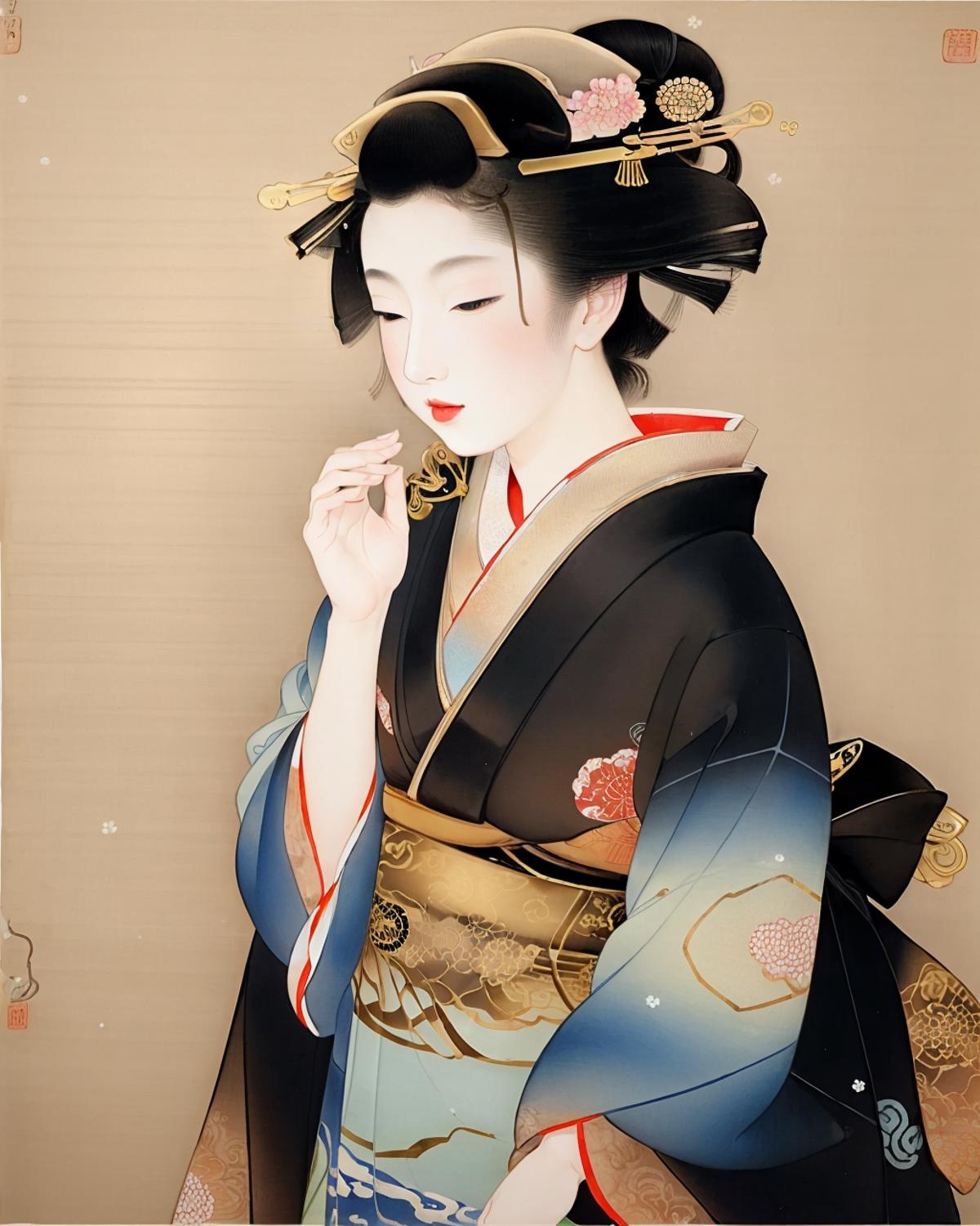 Uemura-Shoen(Nihonga) 上村松園 (日本膠彩畫) image by oosayam