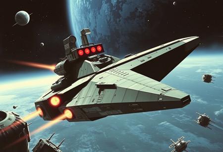 chris foss hard sci-fi  spaceship 1970s