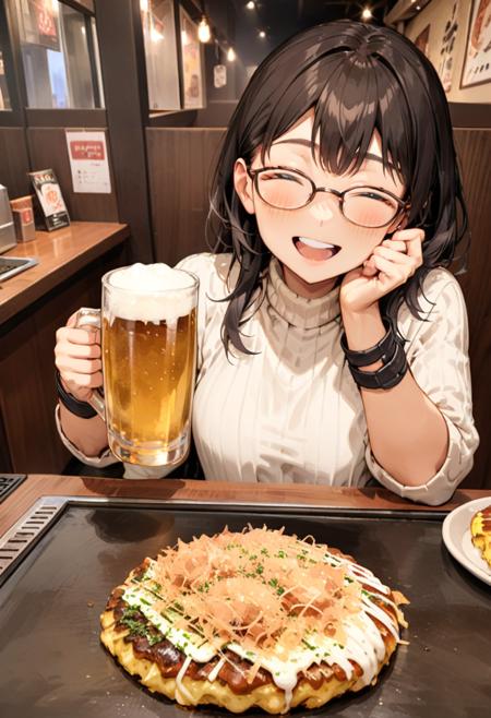 お好み焼き&店内 SDXL SDXL_V1