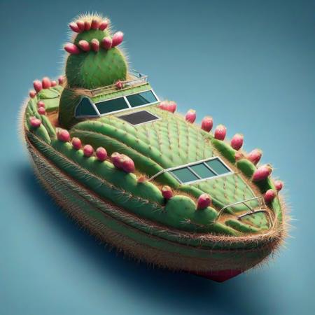 boat  <lora:Prickly Pear Style v1:1>, Prickly Pear Style,