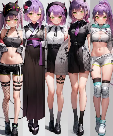 Tokoyami Towa [sd1] 5 outfits (Hololive)