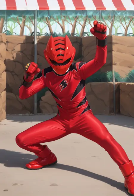 Geki Red / Red Ranger (Outfit) - Juken Sentai Gekiranger / Power Rangers Jungle Fury - (Pony)