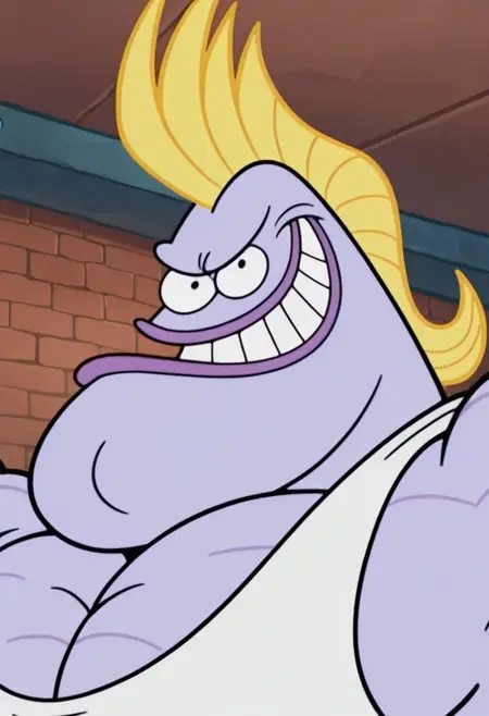 Beefy Guy/Muscle head - Spongebob Squarepants (Handemonium)