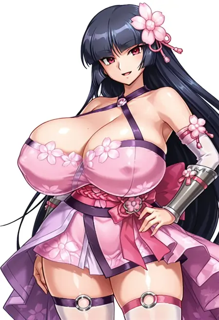 Spring Herald Yaezakura Akiyama Rinko Costume - Action Taimanin [ Illustrious / Pony ]