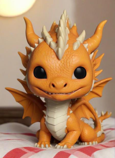 <lora:PE_FunkoPopStyle:1> PEPopFigure, funko pop, figure,
very cute dragon,,black eyes, bed room, on bed, sunshine,
masterpiece, high resolution, octance 4k, high detail,