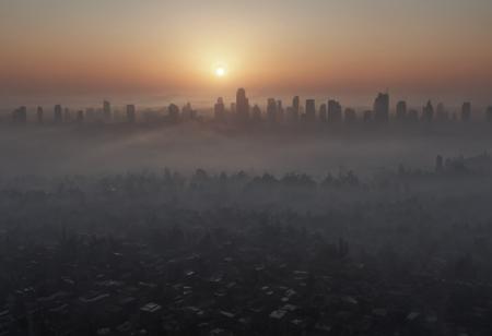 realistic, RAW photo, high quality, Stable_Yogis_PDXL_Positives, <lora:Big_Liminal:0.0> liminal, atmospheric, fog, sunrise, sunset, vanishing point of a huge <lora:Unfazed retro style - XL SDXL V3.0:1.0>, made of , in ,  vast city with alien world,twilight, in <lora:Sinister_Style_SDXL:0.3> ais-sinisterz, featuring grey and orange