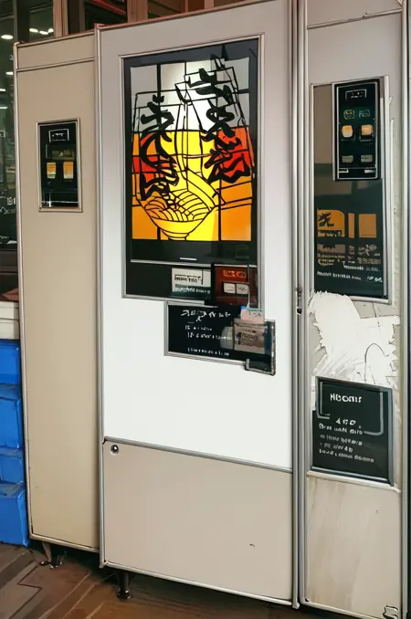 うどん自販機(神戸)Udon vending machine (Kobe,Japan)