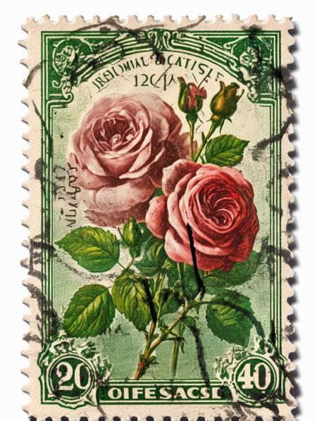 Vintage Postage Stamps SD XL