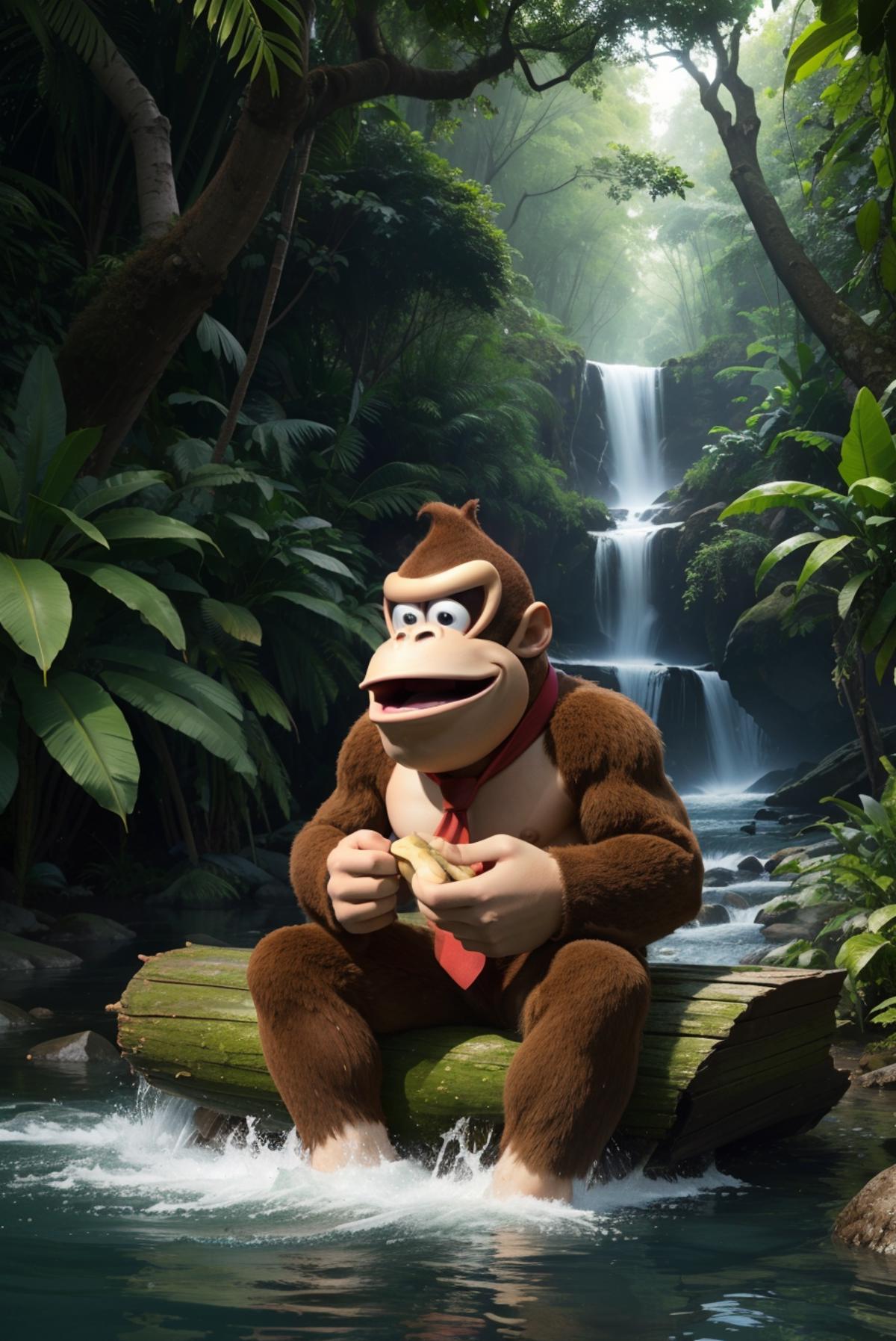 Donkey Kong | 3 character LoRA image by wikkitikki