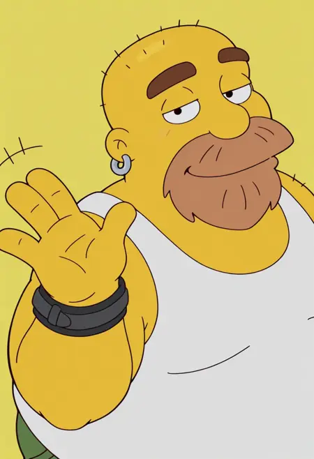 Grizzly Shawn // The Simpsons (by sickmer)