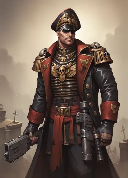 Warhammer 40000 Commissar (Pony XL)