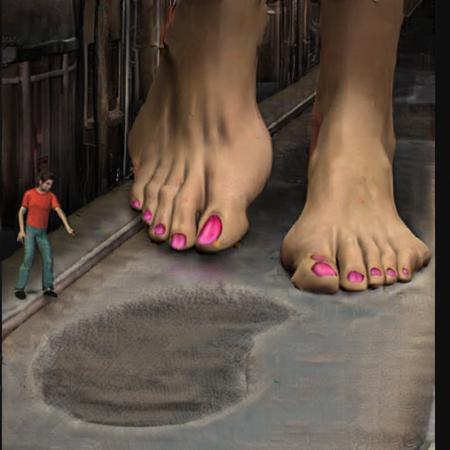 Deep Footprints (Bare feet) V1 Feet