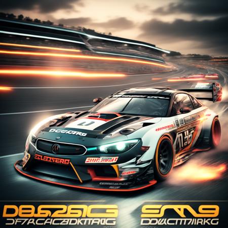 photo Racing TV Show Poster (DDracing style:1) <lora:djzDDracing:0.8)