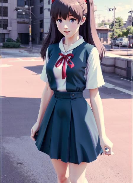 8k, best quality, realistic, (photorealistic:1.4),depth of field, cute face,cinematic proof,
1girl,solo,fullbody,(eva school uniform:1.1),ribbon,
<lora:eva_school_uniform:0.9>,