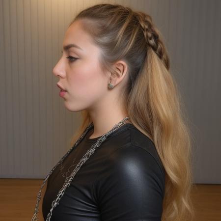 Shibari class ar the community center,  Rider babe, Ginger Lena, side view, cunnilingus