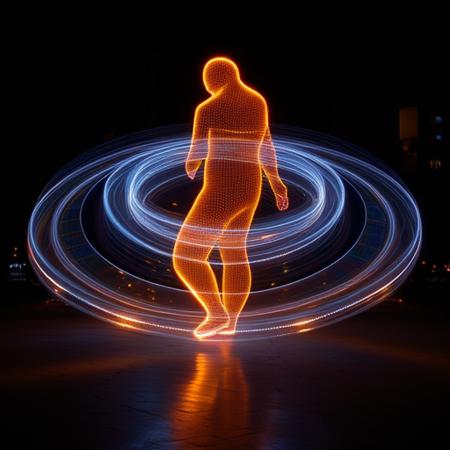 style of Light painting