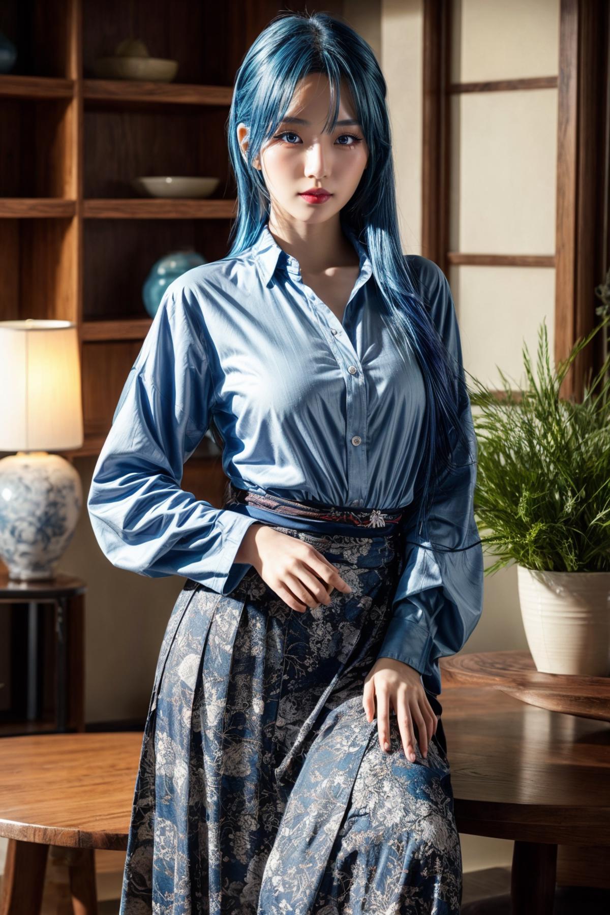 Shirt and Long Skirt By Stable Yogi image by Godkiller477