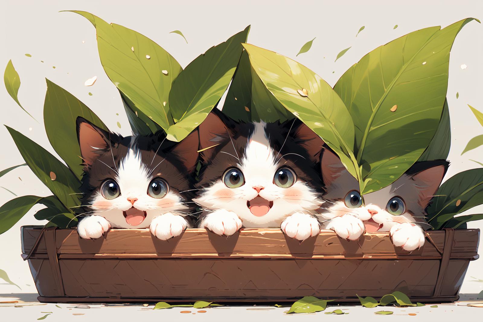 猫猫/Cute cat /midjourney style cat  Lora image by chosen
