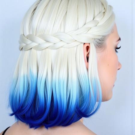 dip dye hair (FLUX) flux v1