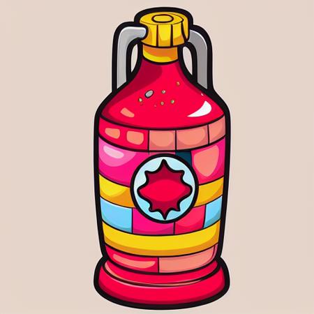 ((Bottle))),chroma,(solo),masterpiece, top quality, best quality,official art ,game icon institute,game icon