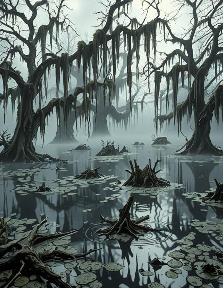 ominous swamp illustrious background v1.0