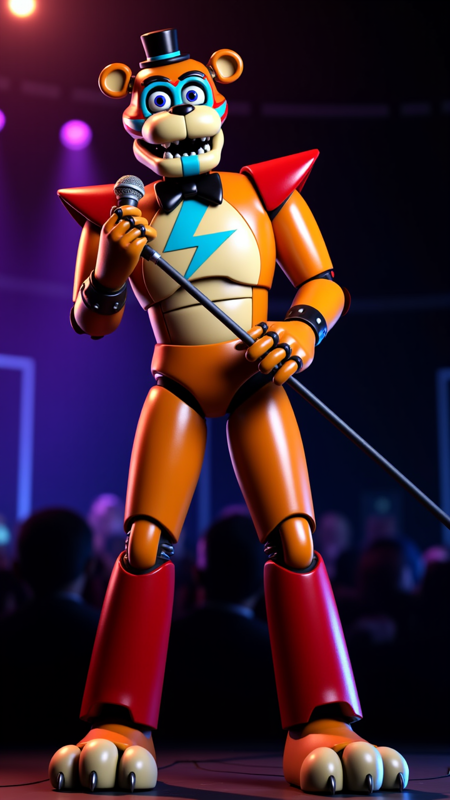 FNAF - Glamrock Freddy v1.0 - Flux.1 D
