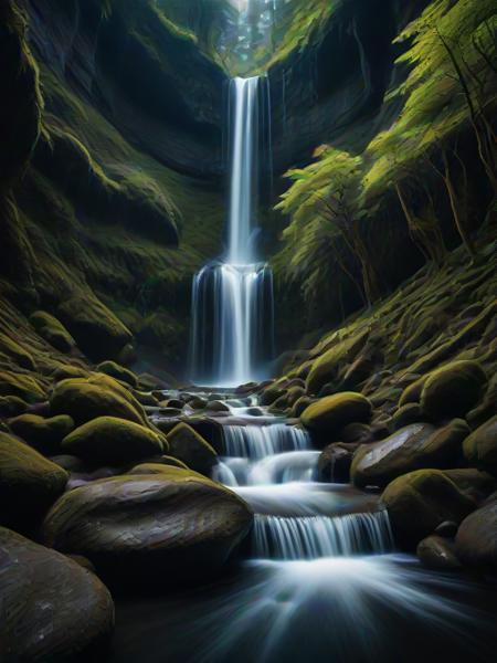 Dryad, (embedding:Smooth_Quality:1), A magical waterfall cascading over glowing, luminescent rocks into a crystal-clear pool.,
<lora:4steps wai-2Rectified-V140:1.0000000000000002> <lora:Pony Dryad-V0.1:1.0>