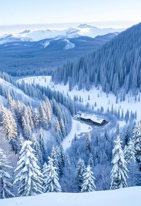 Magnificent winter landscape.