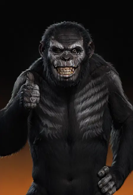 Koba (Planet of the Apes reboot) (on model)