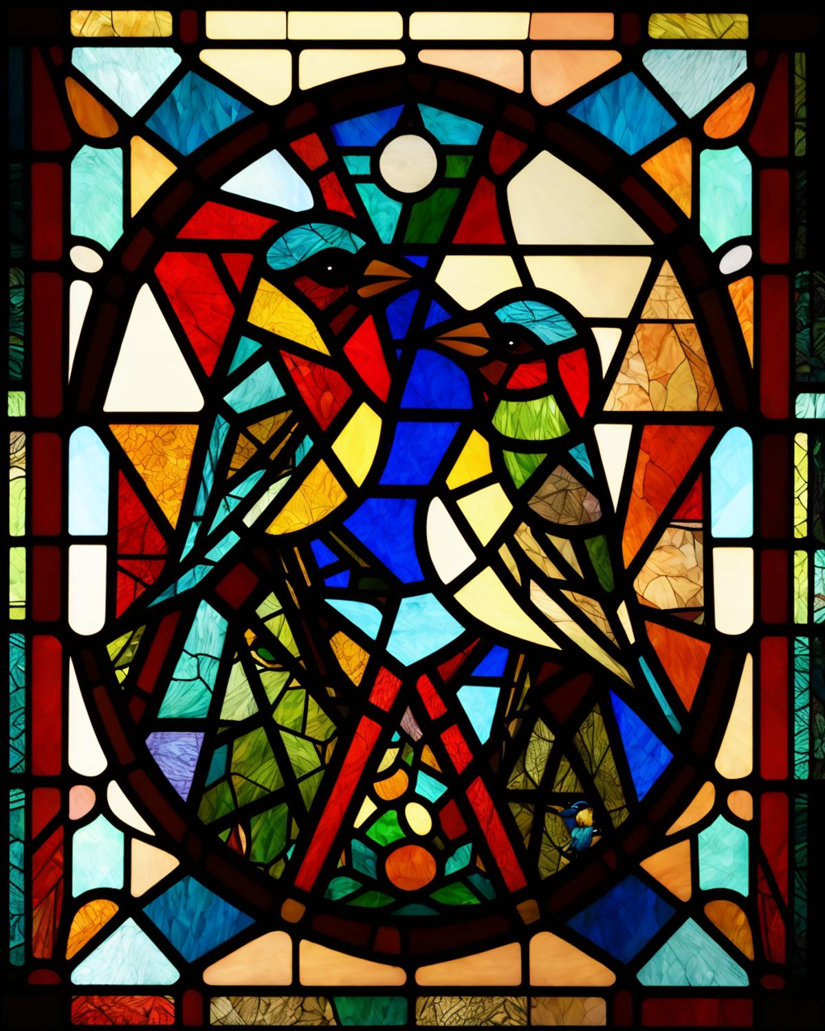 Stained glass image by oosayam